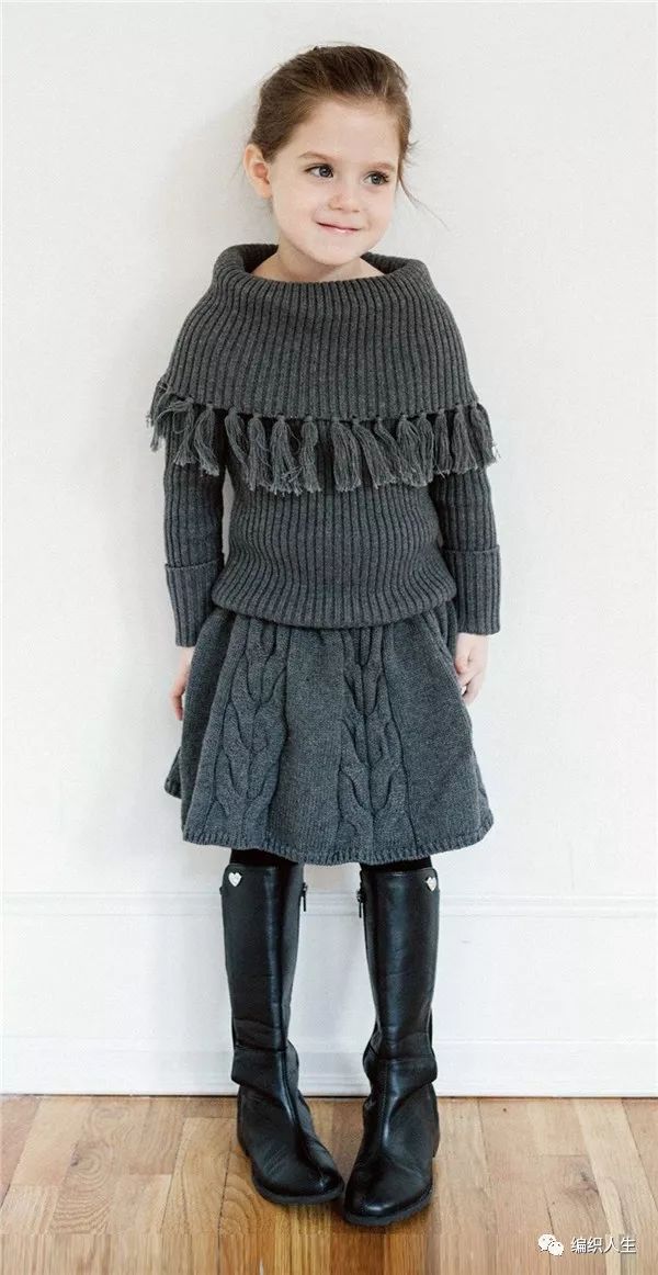 最新款好看的儿童毛衣,儿童中长款宽松毛衣