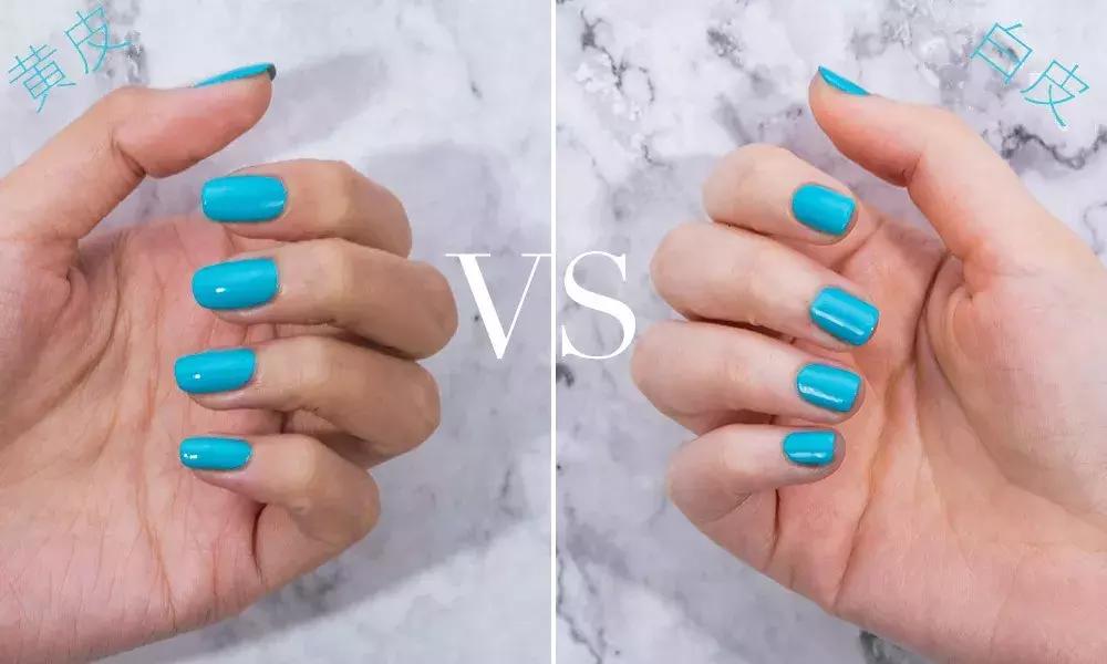 夏天指甲油2022年新款显白带钻,指甲油2022年流行网红夏天显白