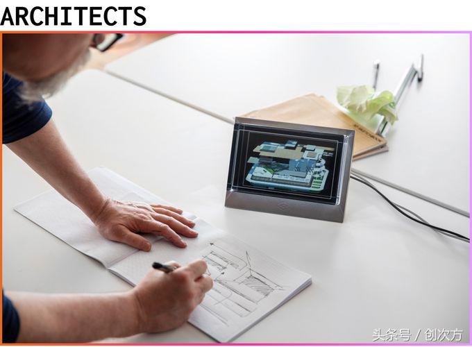 向往中的3D显示屏，可放置桌面，相框大小，随时展示全息图像