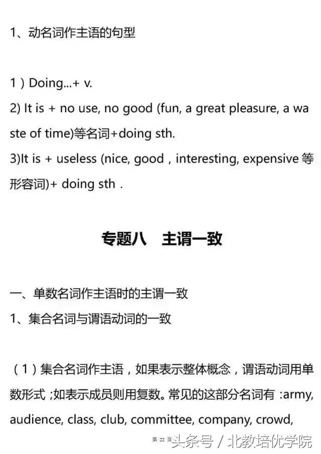 高中自主招生英语必考知识点,新高考语法英语题型