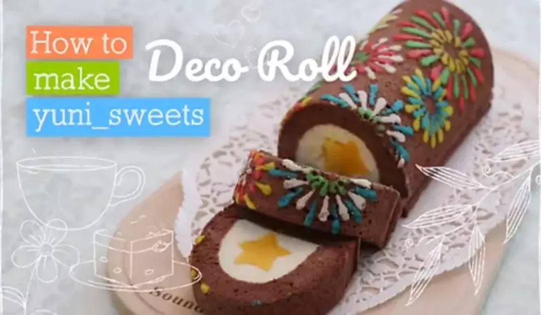 简单彩绘蛋糕卷,彩绘天使蛋糕卷