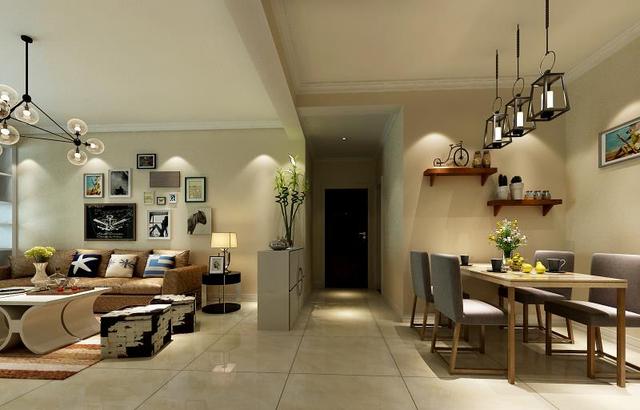 160平收纳实用装修效果图,客厅装修效果图现代简约风隔板