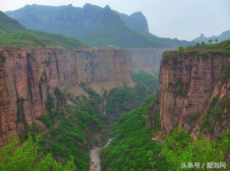 最美十大峡谷之一的太行山大峡谷,跨越三省太行山大峡谷风景