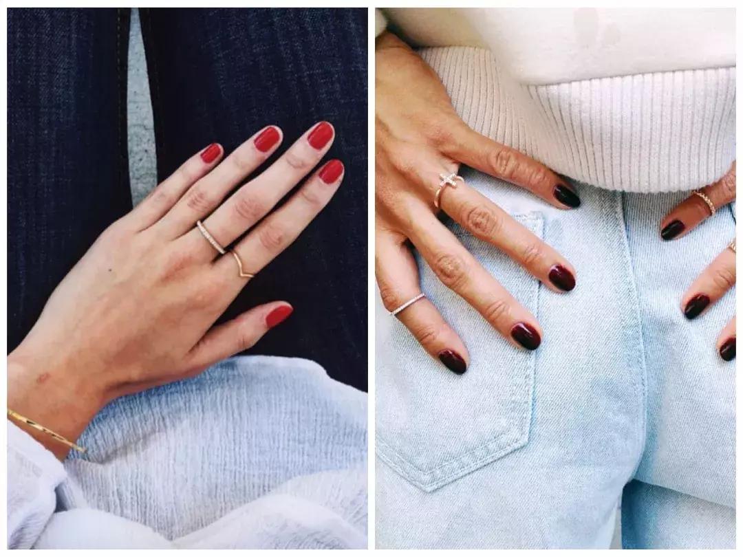 磨砂黑色甲油,甲油胶新手平价推荐试色