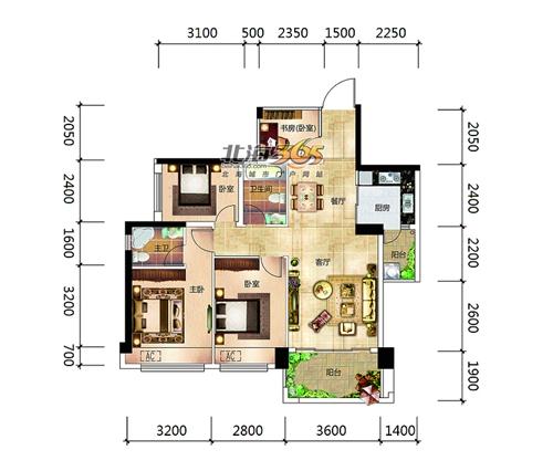 北海天赐良园精装修,北海装修天赐良园