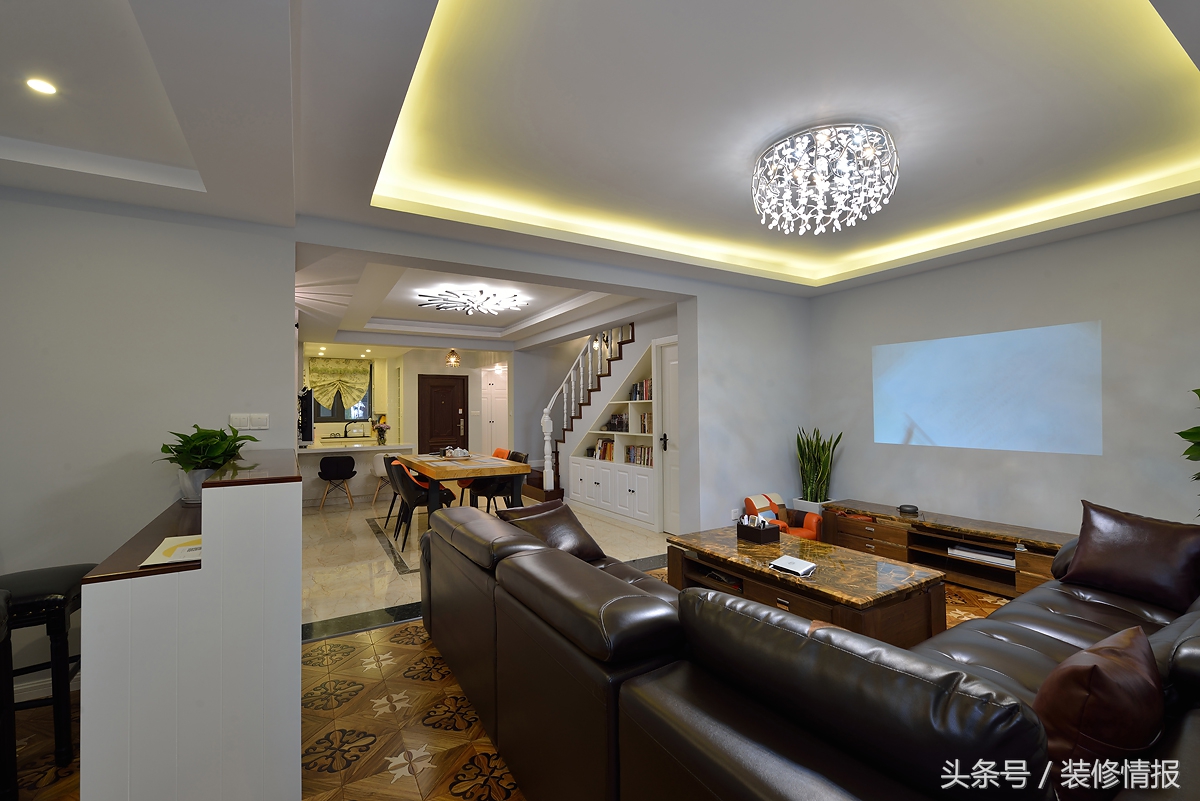 暖色系别墅年轻简约设计,温暖的装修