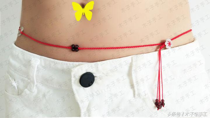 本命年红绳腰链选什么样的,男士本命年腰链红绳最新款