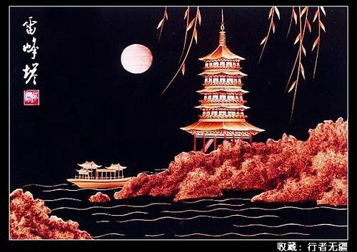 麦秸画作品,麦秸垛名画