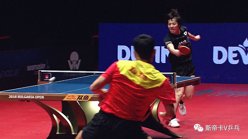 许昕的直板横打,许昕直板和削球