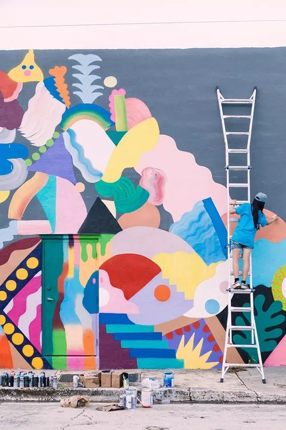 家周围的墙绘,家里的一处角落墙绘