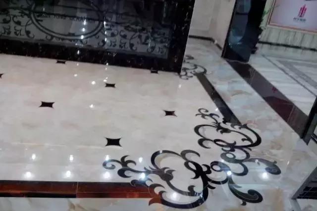 大理石水刀拼花客厅效果图,让人惊艳的水刀拼花图集