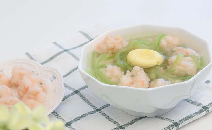 婴儿虾丸黄瓜水饺,宝宝辅食虾丸汤九个月做法