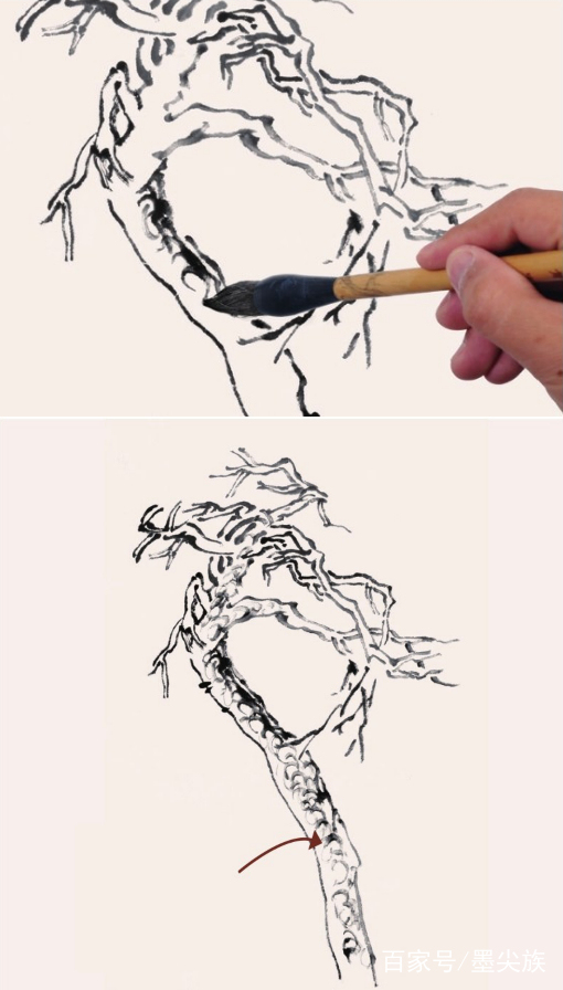 工笔松树简单画法步骤,松树的画法和技巧视频