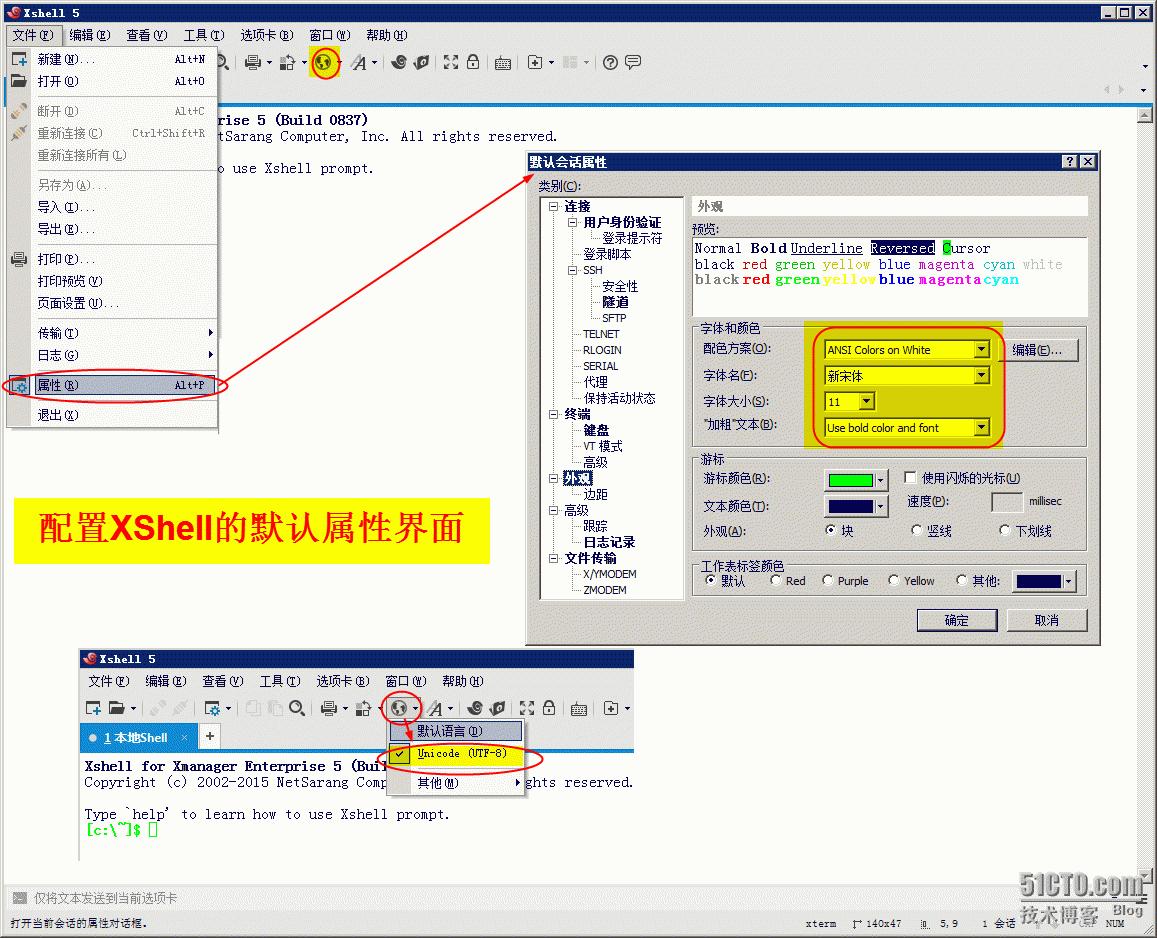 securecrt设置中文步骤,securecrt修改界面颜色