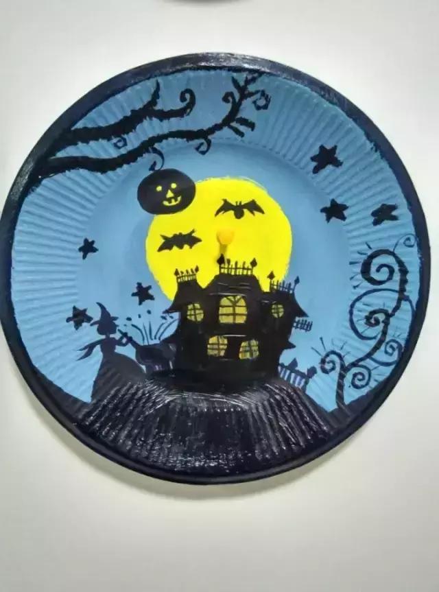 白纸盘手工制作图片大全创意,幼儿园手工作品十二生肖纸盘