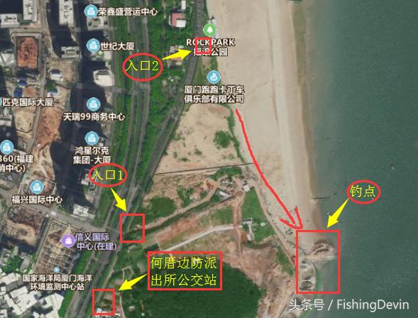 厦门岸边矶钓钓点,观音山钓点