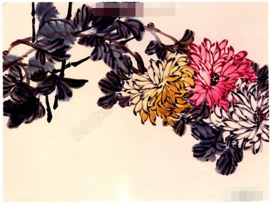 写意菊花画法笔法清晰一看就会,写意菊花的画法步骤图