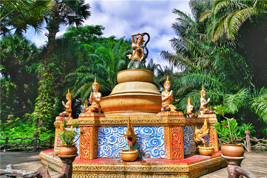 西双版纳曼听御花园景区,西双版纳美丽的曼听御花园