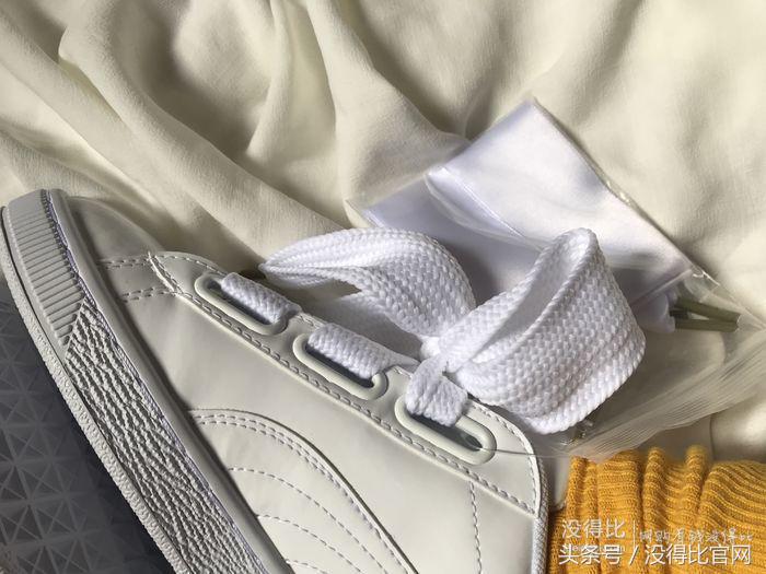 puma彪马白色板鞋,白色pu鞋发黄