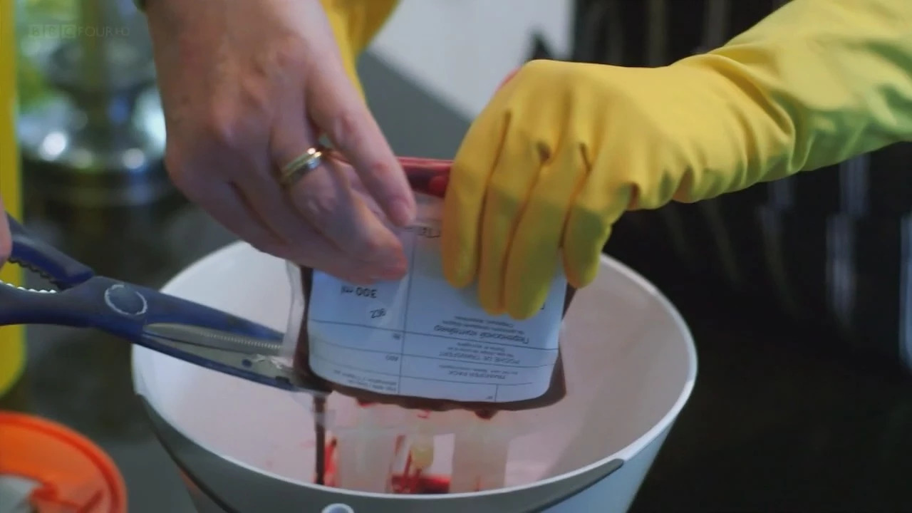 明明是科普纪录片，主持人却用自己的血做起了“暗黑美食”