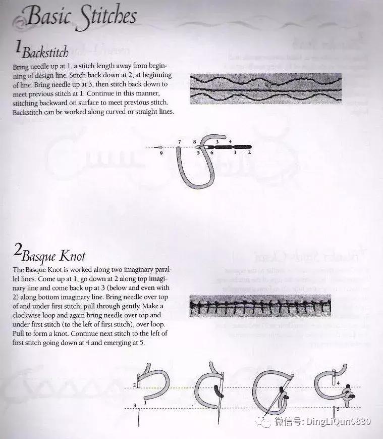 字母刺绣教程针法,字母刺绣针法图解