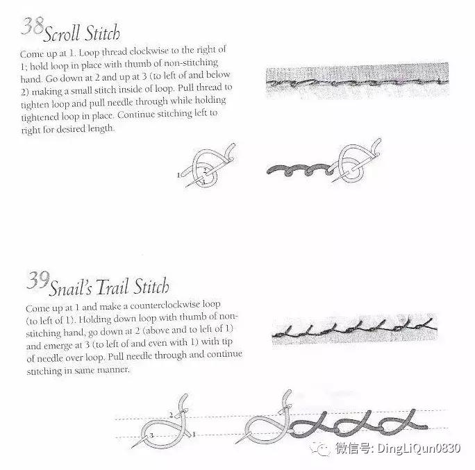 字母刺绣教程针法,字母刺绣针法图解