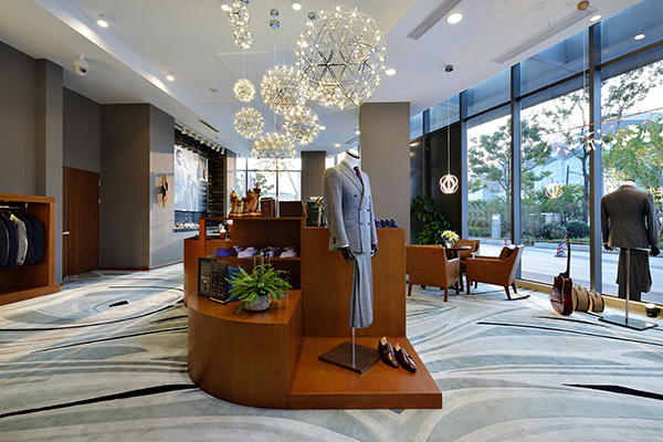 男装店装修技巧大全,轻商务男装店铺陈列效果图2019
