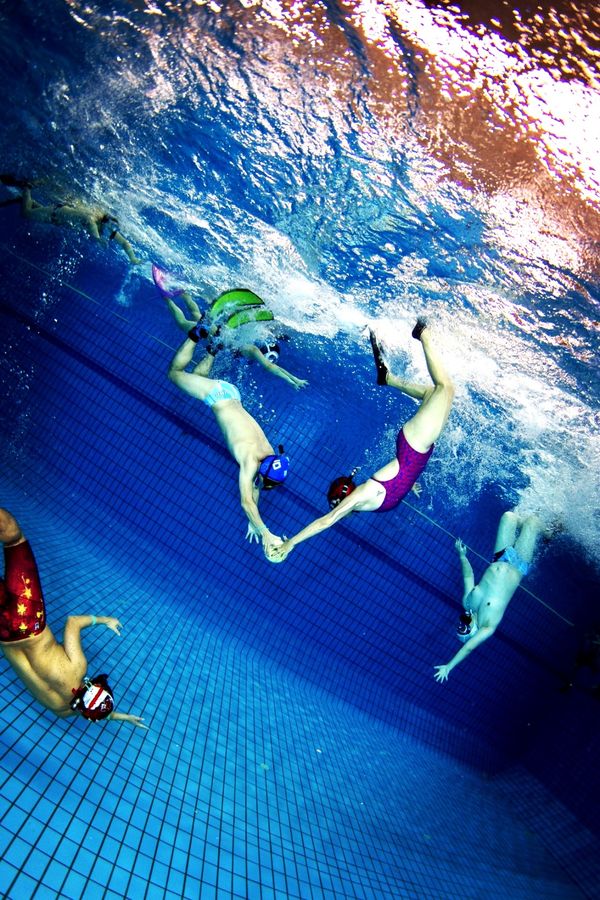 水下橄榄球比赛,女子水下橄榄球