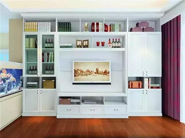 小户型客厅电视柜书柜一体,客厅电视柜酒水柜组合