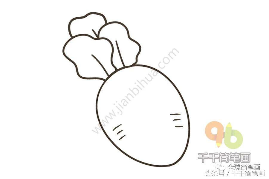 儿歌多多蔬菜水果简笔画,我最喜欢的蔬菜水果简笔画