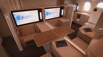 上航787起飞,上航787内部