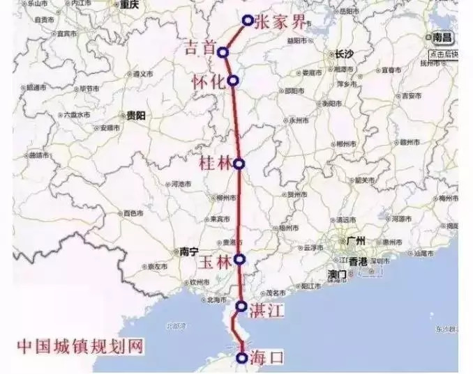 张海高铁湖南段,张海高铁经过湖南哪些地方