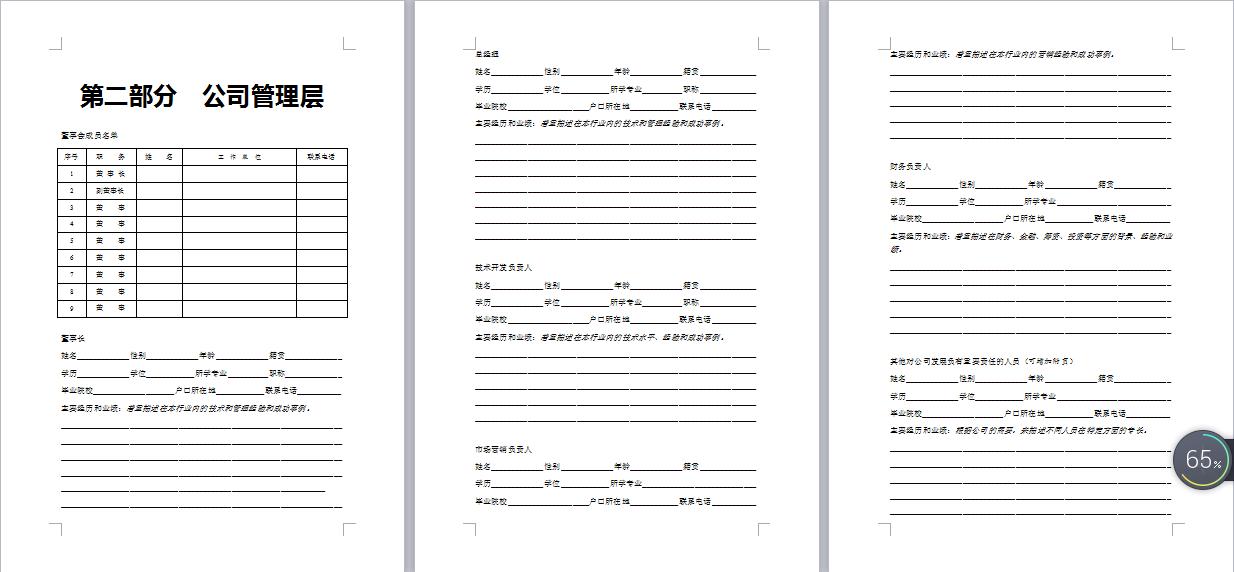 商业创业计划书模板代写,创业商业计划书大全