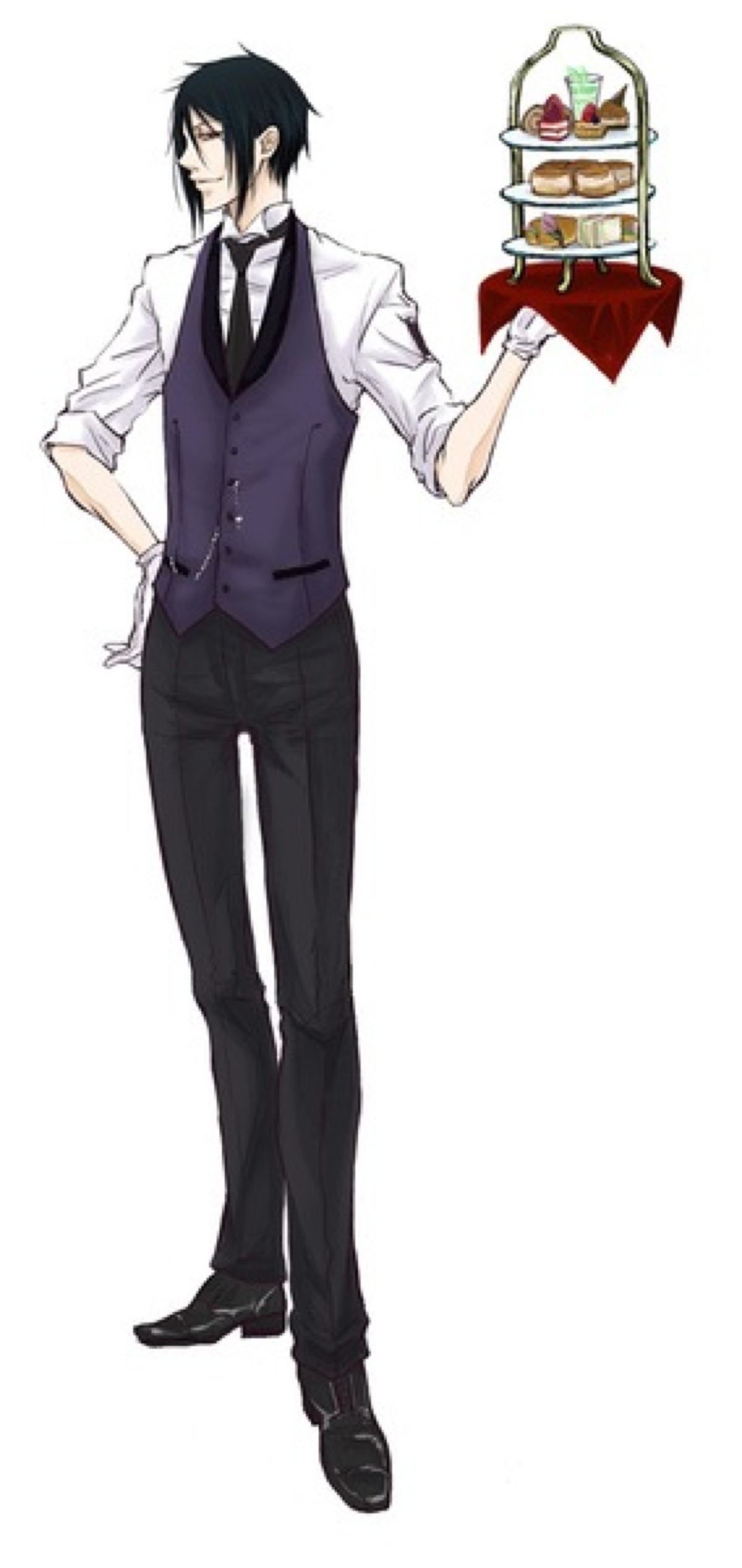 黑执事马戏团篇塞巴斯酱,黑执事塞巴斯酱捏猫爪