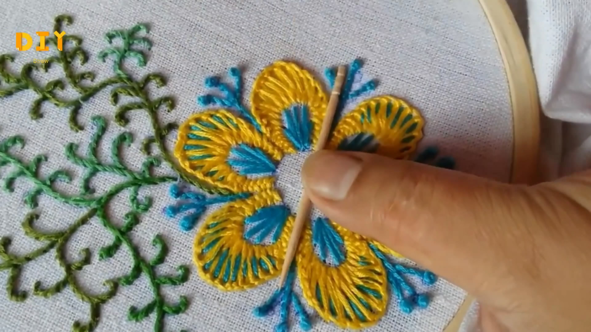 绣花刺绣初学者教程,手工绣花刺绣教程视频