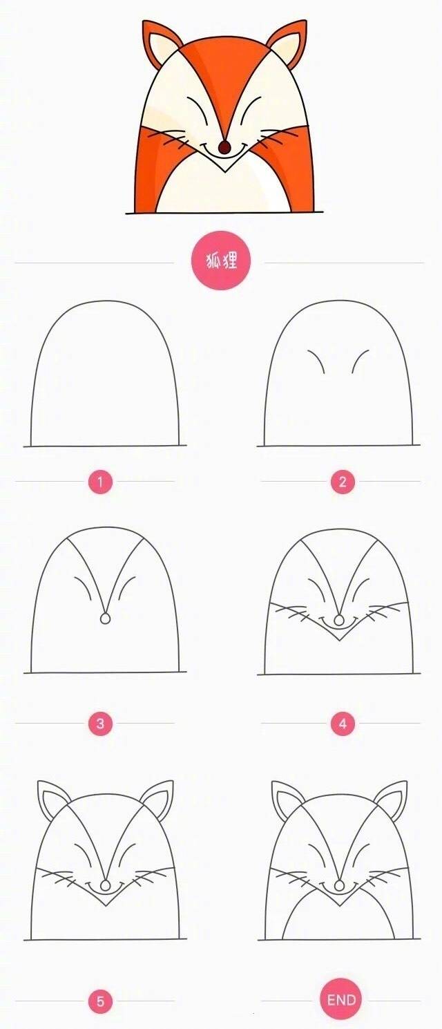 可爱的小动物简笔画十二生肖,可爱的小动物简笔画手帐