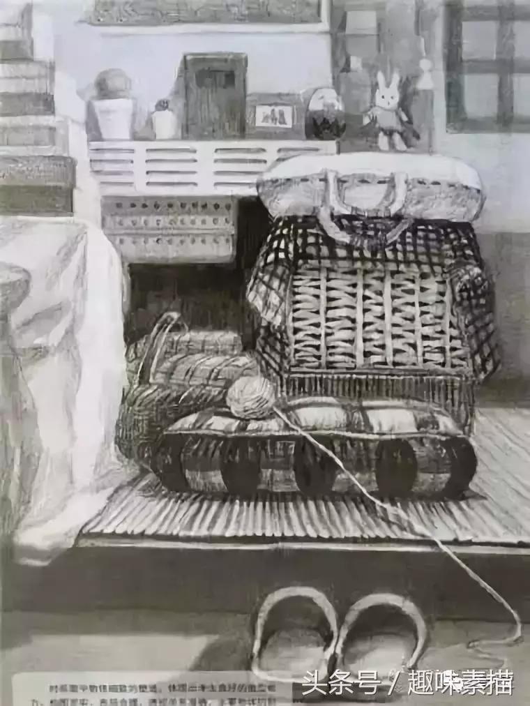 清华美院素描高分卷赏评,清华美院临摹千里江山图