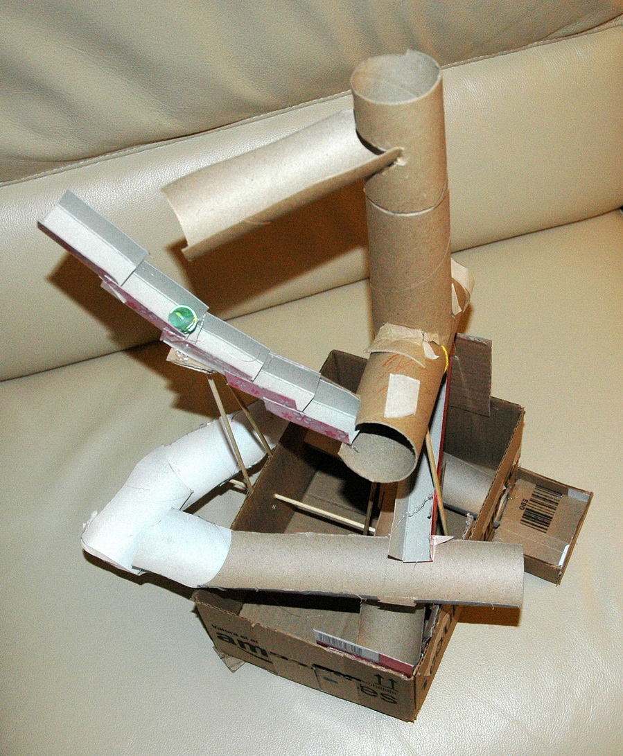 自制弹珠过山车轨道教程纸质,diy弹珠过山车