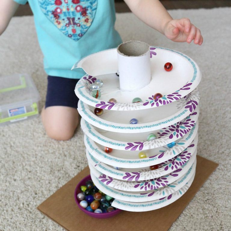 自制弹珠过山车轨道教程纸质,diy弹珠过山车