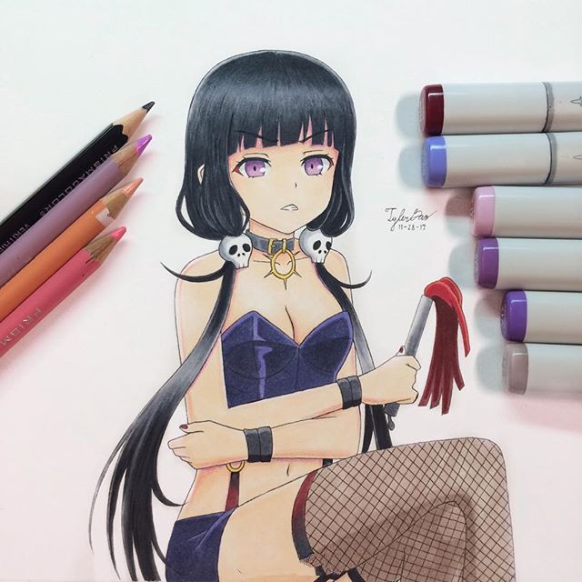 马克笔绘画动漫人物图,画画动漫人物马克笔手绘教程古风