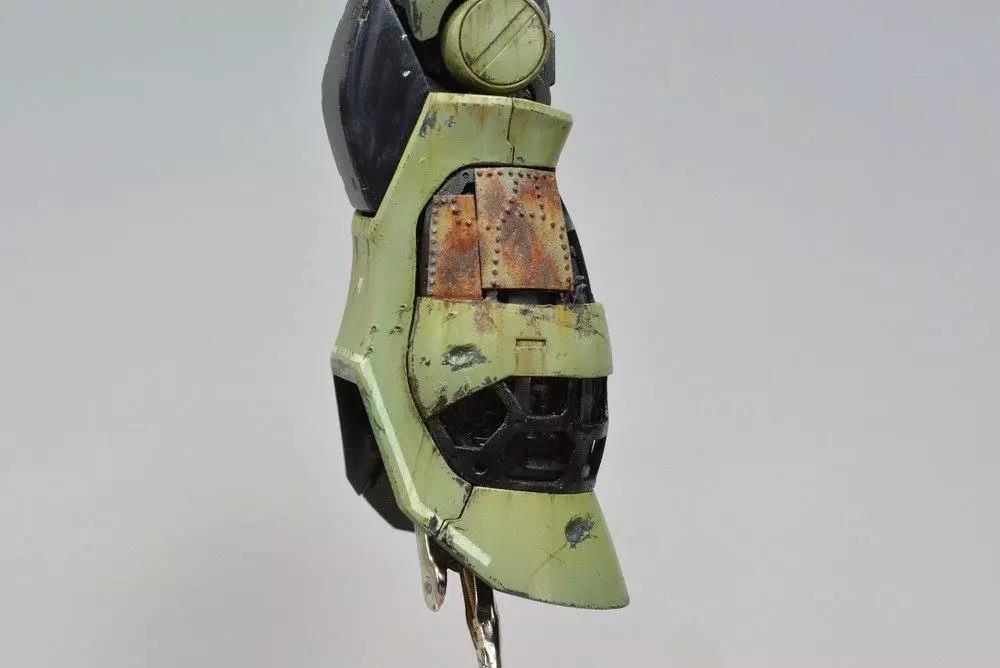 扎古模型拼装过程,高达模型旧化教程