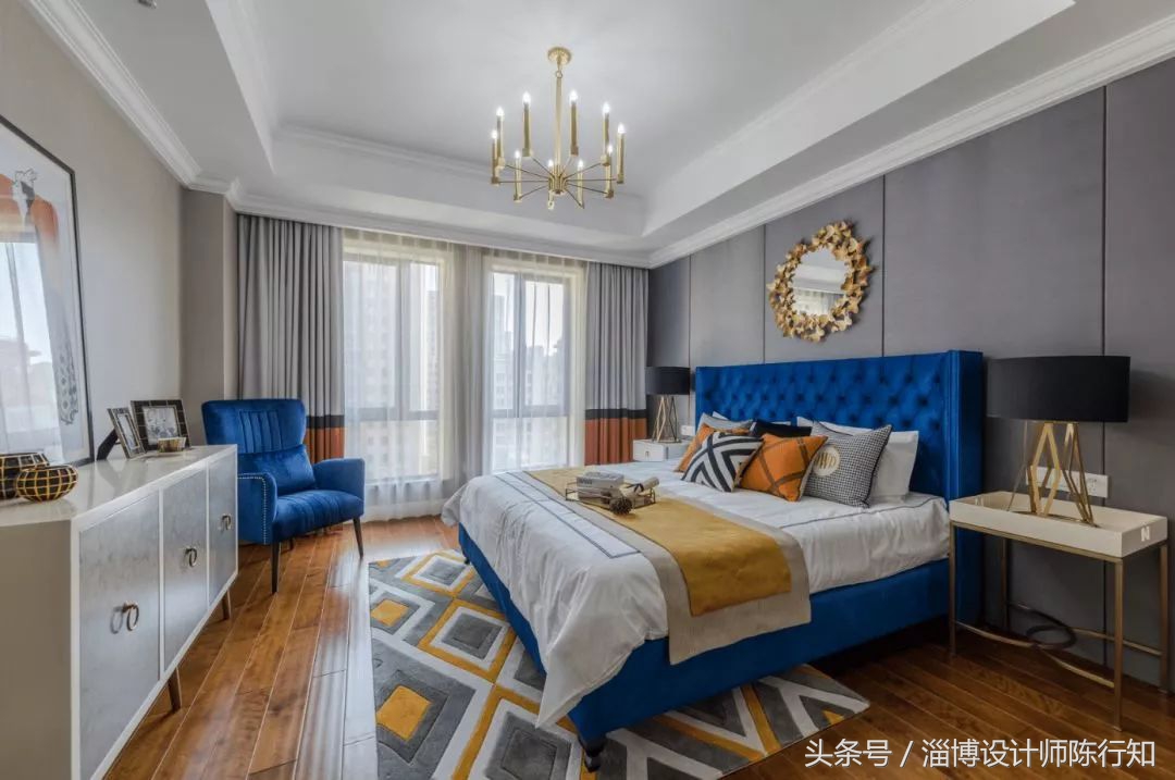 卧室软装窗帘搭配效果图,软装搭配卧室窗帘