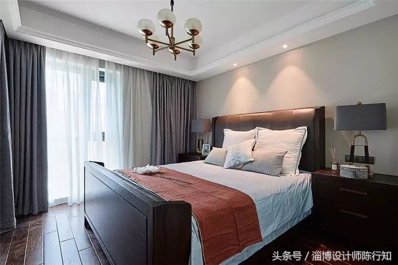 卧室软装窗帘搭配效果图,软装搭配卧室窗帘