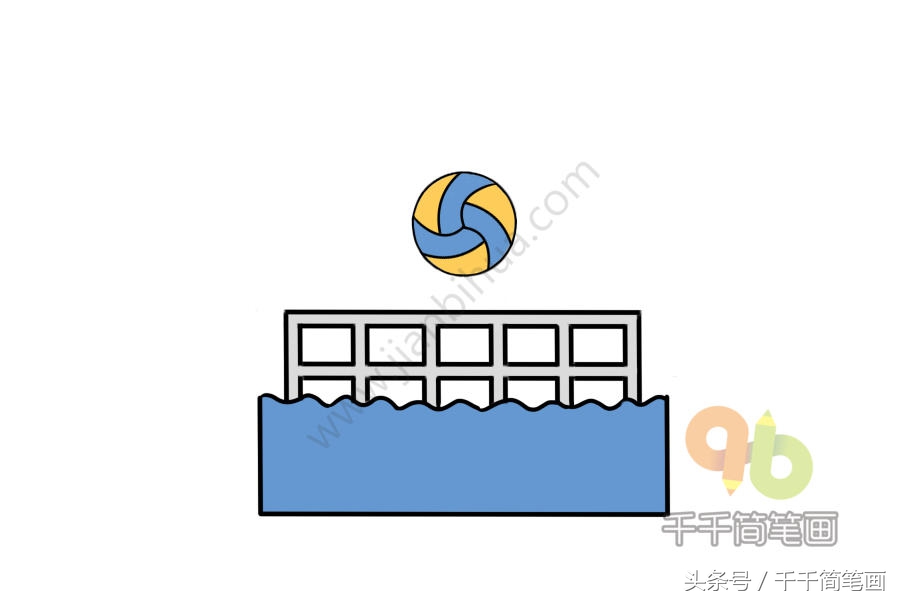 球类简笔画体育项目,球类运动简笔画简单又好看