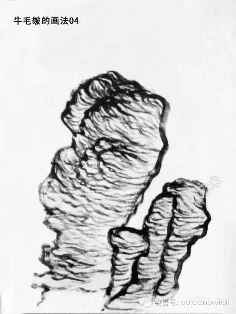 白崇然山水画山石画法合集,学院山水画山石画法