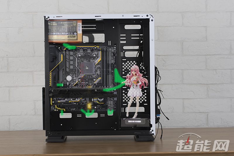 k88青春版机箱怎么理线,机箱电源在上面怎么理线