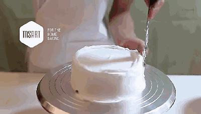 蛋糕抹面加色的技巧和手法,蛋糕抹面新手教程抹刀尺寸