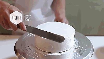 蛋糕抹面加色的技巧和手法,蛋糕抹面新手教程抹刀尺寸