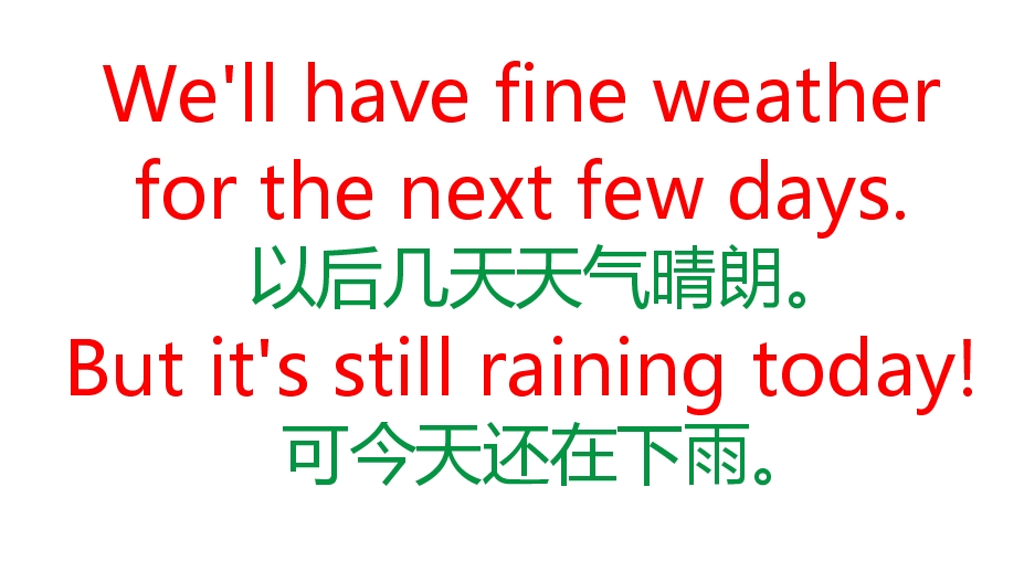 英语天气口语对话,英语天气口语100句