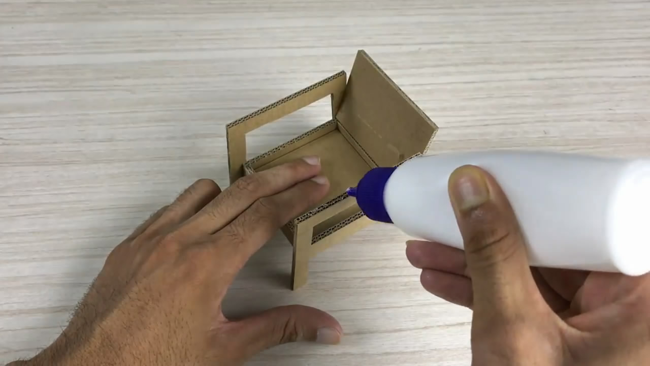 纸板椅子制作教程,纸板迷你家具制作方法